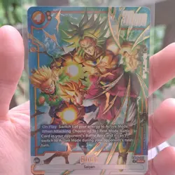 Bandai Broly SR Foil FB08-087 Battle Card 30000 Power Dragon Ball Super - Image 1