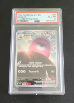 💎 PSA 10 Bewear 079/064 Illustration Rare #79 shrouded fable Pokemon card slab - Image 1