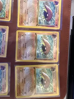 (x7 set) Pokemon TCG Kabuto Fossil 1st Edition Common Card 50/62 NM-LP Condition - Image 2