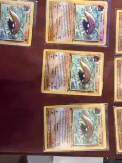 (x7 set) Pokemon TCG Kabuto Fossil 1st Edition Common Card 50/62 NM-LP Condition - Image 3