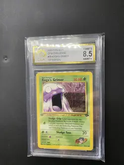 1st Edition Kogas Grimer 78/132 Gym Challenge WOTC 2000 Pokemon Card CGA 8.5 - Image 1