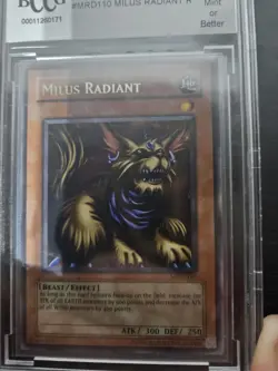 YUGIOH MILUS RADIANT MRD-110 RARE! BCCG BECKETT GRADED GEM MINT 10! - Image 3