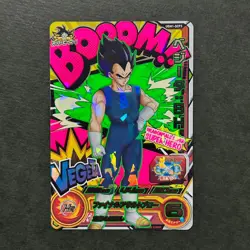 PREORDER Vegeta BOOOM Holo UGM1-SCP3 Japanese Dragon Ball Heroes Card - Image 1