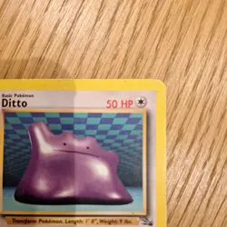 Pokemon Card - Ditto Fossil 18/62 Rare MP - Image 3