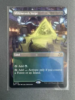 1x Willowrush Verge (Borderless) Aetherdrift Regular Rare NM - Image 1