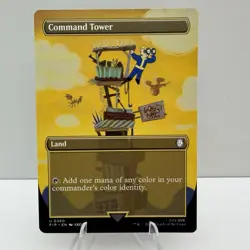 Command Tower (Borderless) #360 (NM) Fallout PIP Magic MTG - Image 1