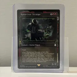 MTG FOIL Showcase Frame Mysterious Stranger English [PIP] - Image 1
