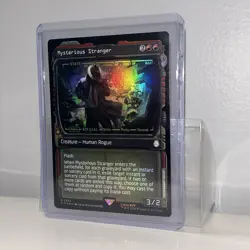 MTG FOIL Showcase Frame Mysterious Stranger English [PIP] - Image 2