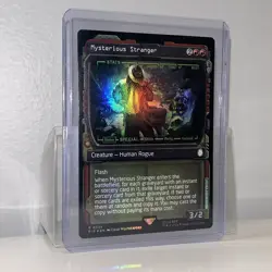 MTG FOIL Showcase Frame Mysterious Stranger English [PIP] - Image 3