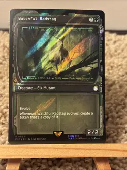 Watchful Radstag (Showcase) (Surge Foil) Universes Beyond: Fallout Foil - Image 1