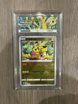 Pokemon Pikachu TCG Card Dark Phantasma S10a 014/071 Japanese Edition PSA 9 - Image 1