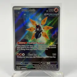 Iron Moth 187/182 Sv04: Paradox Rift Pokemon TCG Illustration Rare Holo NM Card - Image 1