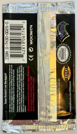 Gyarados Team Rocket Unlimitd Empty Booster Pack 2000 Pokemon M/NM Perfect Open - Image 2