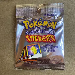 Lot of (9) 1999 Pokemon Artbox Stickers Series 1 Factory Sealed Booster Packs - Image 2