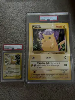 2000 Jumbo Pokemon Pikachu Top Deck Magazine #58 PSA7 - Image 1