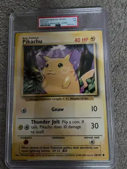 2000 Jumbo Pokemon Pikachu Top Deck Magazine #58 PSA7 - Image 2