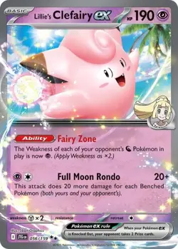 Lillie's Clefairy ex 056/159 - SV09: Journey Together Pokemon TCG NM Holofoil - Image 1