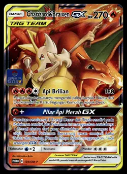 Charizard & Braixen GX - 134/SM-P - NM - Indonesian - Promo - Pokemon - A1-87 - Image 1