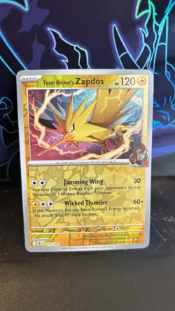 Pokemon TCG Team Rocket's Zapdos 070/182 Reverse Holo Rare NM Destined Rivals - Image 1