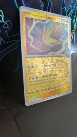 Pokemon TCG Team Rocket's Zapdos 070/182 Reverse Holo Rare NM Destined Rivals - Image 2