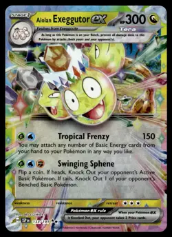 Pokemon TCG SV08: Surging Sparks #133/191 Alolan Exeggutor ex - Image 1