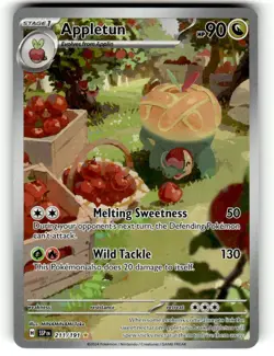 Pokemon TCG SV08: Surging Sparks #211/191 Appletun NM - Image 1