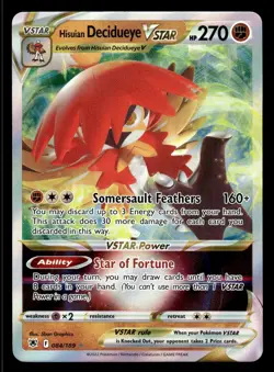 Pokemon TCG SWSH10: Astral Radiance #084/189 Hisuian Decidueye VSTAR - Image 1