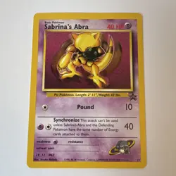 Pokemon TCG Sabrina's Abra 19/53 Wotc Promo Regular Basic 40 HP Wizards English - Image 1