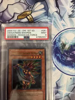 PSA 9 YuGiOh Amazoness Swords Woman MFC-061 1st Edition Magician's Force Ultra - Image 2