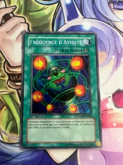GREED GRADO FRENCH SECRET RARE 1ST ANPR-EN088 FR088 NEAR MINT YUGIOH TCG - Image 1