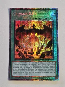 Crimson Gaia RA05-EN070 Starlight Rare Yugioh 1st Edition Rarity Collection 5 - Image 1