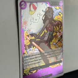 ONE PIECE CCG card: Nami [ft. Zeus] prb02-012 R, foil, English, Sunohara, tag SP - Image 5