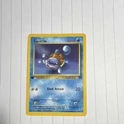Pokemon Squirtle 1st Edition Team Rockets Series 68/82 Common Card LP - Image 1