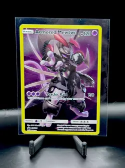 Pokemon TCG Armored Mewtwo SM228 Promo Holo Basic 120HP Sun & Moon 2019 Card NM - Image 1