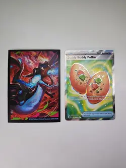 Pokemon TCG Buddy-Buddy Poffin Ultra Rare Me01 167/132 Trainer Holo Card - Image 1
