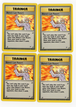 Blaine's Last Resort 105/132 Gym Heroes Pokemon Card - Image 3