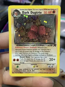 #2 Dark Dugtrio 6/82 Team Rocket 2000 Holo Rare WOTC Pokemon Card TCG - Image 3