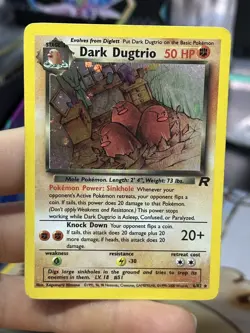 #2 Dark Dugtrio 6/82 Team Rocket 2000 Holo Rare WOTC Pokemon Card TCG - Image 4