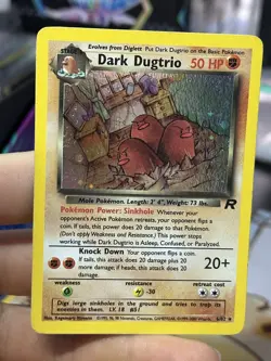 #2 Dark Dugtrio 6/82 Team Rocket 2000 Holo Rare WOTC Pokemon Card TCG - Image 5