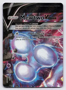 Mewtwo V-UNION Holofoil Promo SWSH: Sword & Shield Promo Cards SWSH159 LP - Image 1