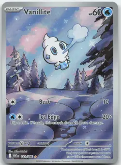 Vanillite 111/086 SV: White Flare Pokemon Card NM - Image 1