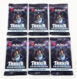 6 Packs Magic the Gathering Play Booster Pack Lot MTG Tarkir Dragonstorm - Image 1