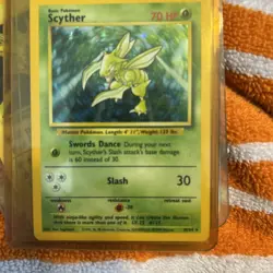 Scyther 1st Edition Holo Rare WOTC Pokemon Card TCG Jungle 1999 - Image 1