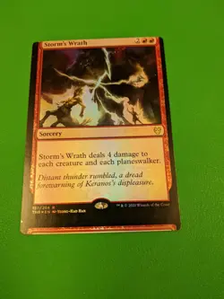 Storm's Wrath Theros Beyond Death nfc miscut rare - Image 1