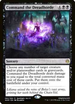 X 1 Command the Dreadhorde N-M War of the Spark 082 MTG Magic The Gathering - Image 1