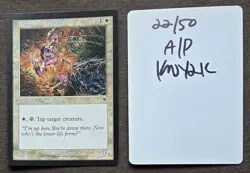 SIGNED MTG Magic Ken Meyer Jr Artist Proof _ Invasion _BENALISH TRAPPER _ 1/50! - Image 1