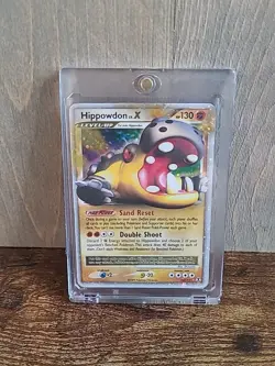 Hippowdon LV. X 107/111 Pokemon Card Holo Foil 2009 Rising Rivals Lv X LP - Image 1