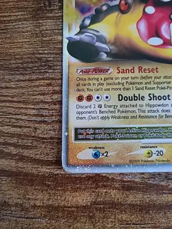 Hippowdon LV. X 107/111 Pokemon Card Holo Foil 2009 Rising Rivals Lv X LP - Image 3