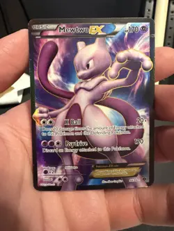 Pokemon Next Destinies 98/99 Mewtwo EX Full Art Holo Rare Creased - Image 1