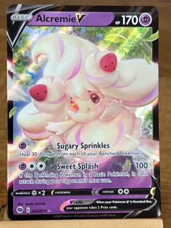 Pokemon TCG Alcremie V 022/073 Champions Path Ultra Rare - Image 1